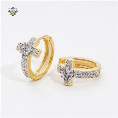 Žuto zlatne dijamantske minđuše